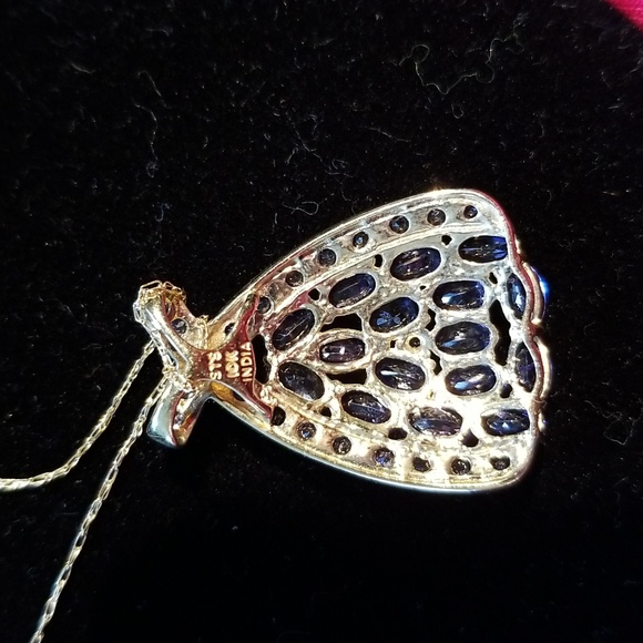 Tanzanite Large Pendant Slide 10kt gold - Picture 4 of 11